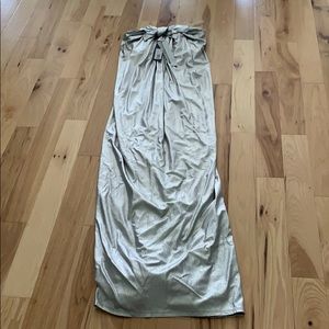 Silver Halston evening gown